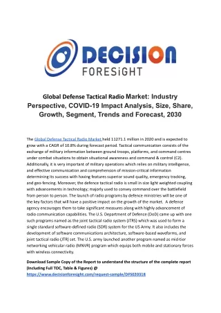 Global Defense Tactical Radio Market.docx