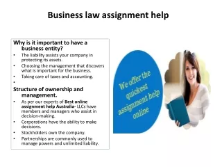Why is it Important to Have a Business Law Assignment Help?