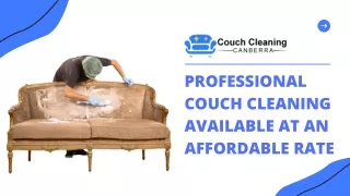 Professional Couch Cleaning Available At An Affordable Rate