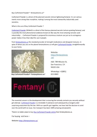 Buy Carfentanil Powder^- fentanylstores.us*