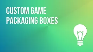 Custom Game Boxes with Logo
