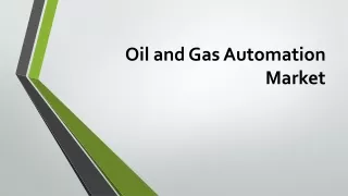 oil and gas automation market