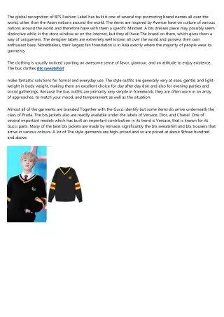 Does Your bts clothing Pass The Test? 7 Things You Can Improve On Today