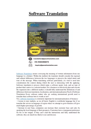 Software Translation