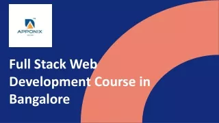 full stack web development course in bangalore