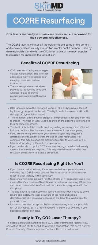 CO2RE Laser Skin Resurfacing Treatment at Skin MD