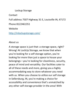 lockup storage