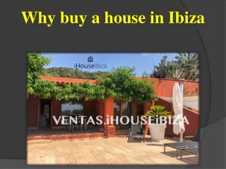 Why buy a house in Ibiza