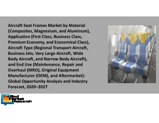 Aircraft Seat Frames Market