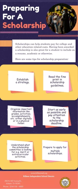preparing for a scholarship