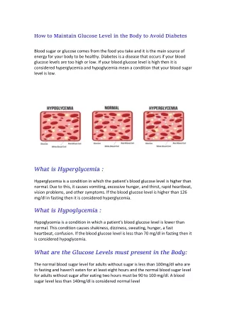 How to Monitor and Reduce Diabetes by using Glucometer