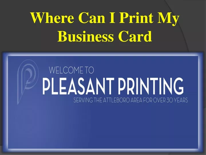 where can i print my business card