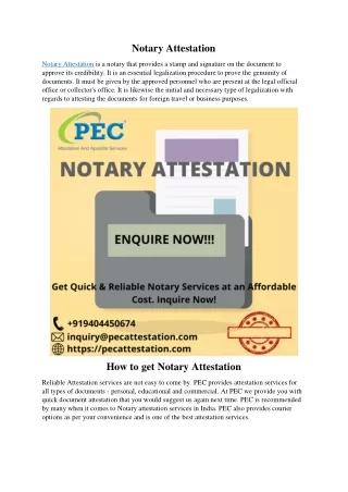 Notary Attestation