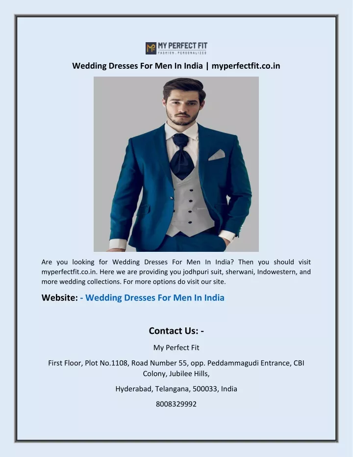 wedding dresses for men in india myperfectfit