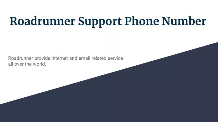 roadrunner support phone number