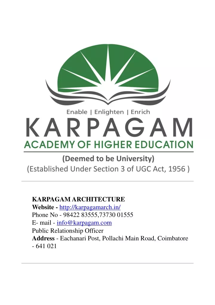 karpagamarchitecture website http karpagamarch