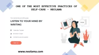ONE OF THE MOST EFFECTIVE PRACTICES OF SELF-CARE - NEOLAMA