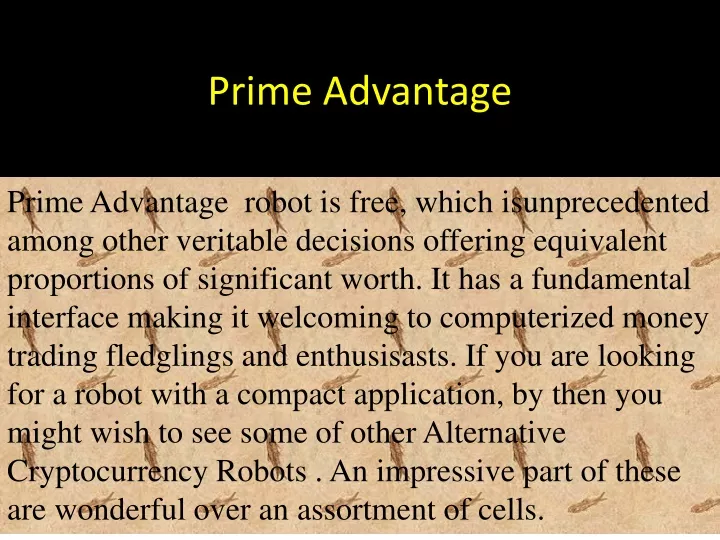 prime advantage