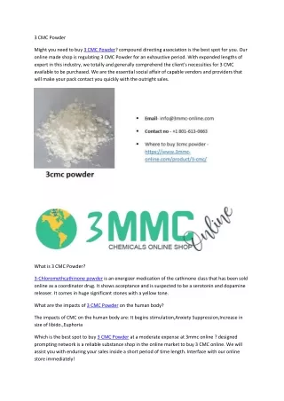 3cmc powder