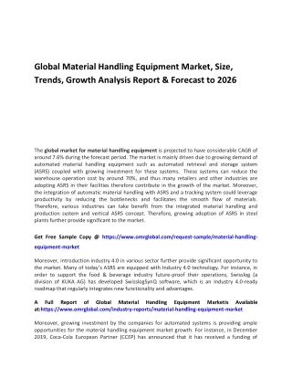 global material handling equipment market size