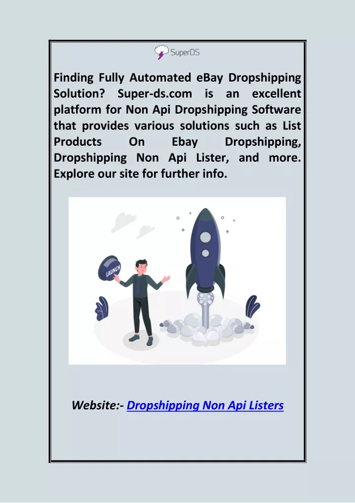 finding fully automated ebay dropshipping