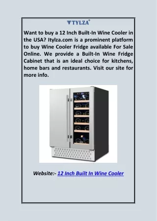 12 Inch Built in Wine Cooler Itylza.com