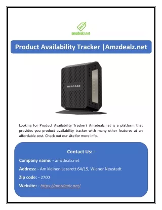product availability tracker amzdealz net