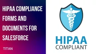 HIPAA Compliance Forms And Documents For Salesforce