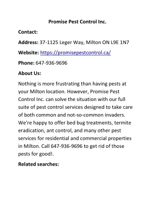 promise pest control inc