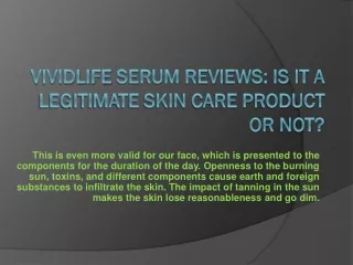 VividLife Serum Reviews