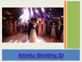 Atlanta Wedding DJs