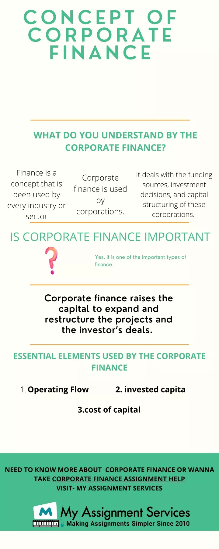 concept of corporate finance