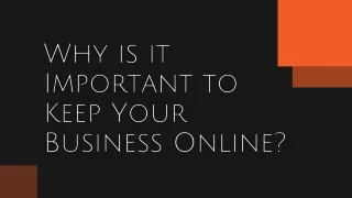 Why is it Important to Keep Your Business Online?