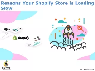 Reasons your Shopify Store is Loading Slow