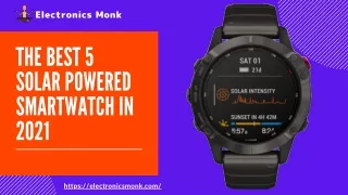 The Best 5 Solar Powered Smartwatch in 2021
