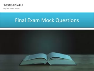 final exam mock questions