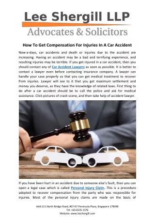 Car Accident Lawyers