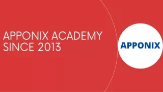 No 1 Training Institute in Bangalore - Apponix Technologies