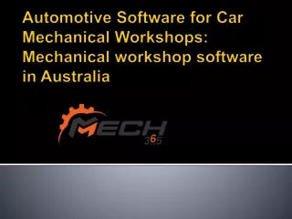 Auto Mechanical workshop Software to run your Workshop Garage that helps you effectively