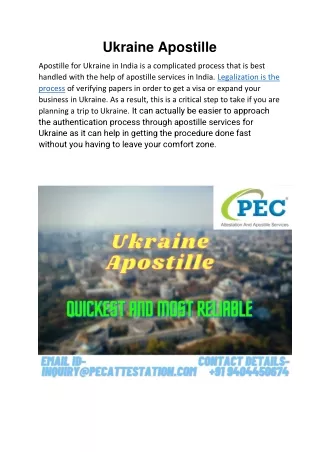 Ukraine Apostile