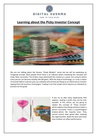 Learning about the Picky Investor Concept
