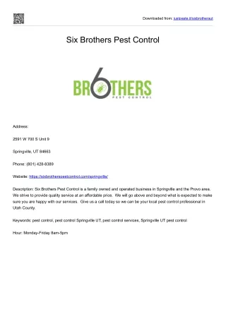 Six Brothers Pest Control