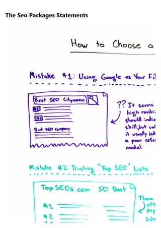 the seo packages statements