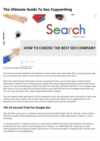 the ultimate guide to seo copywriting