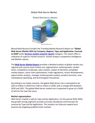 global web server market