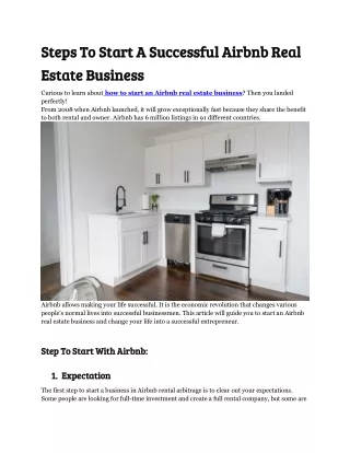 How to Make Money with Airbnb Real Estate Business