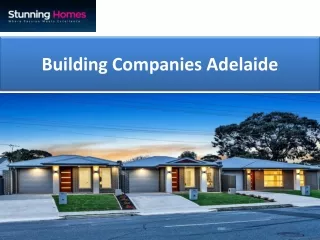 Building Companies Adelaide