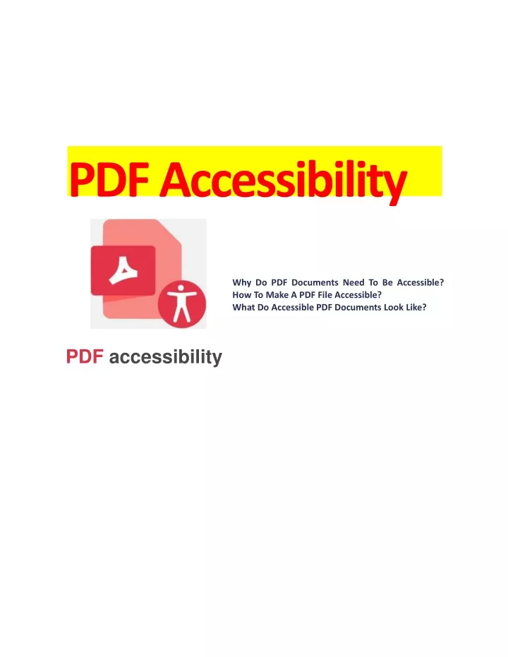 pdf accessibility