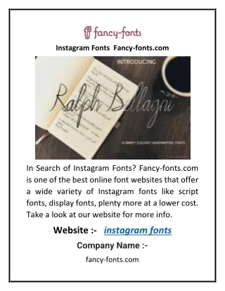 Instagram Fonts  Fancy-fonts