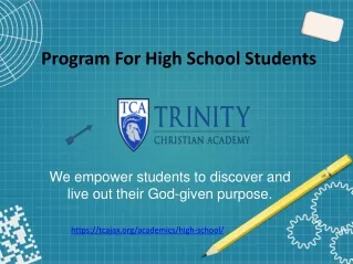 Program For High School Students